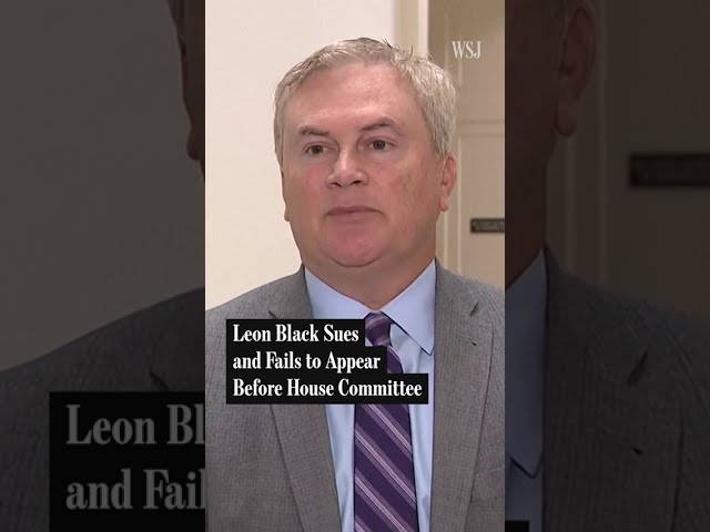 Leon Black Sues and Fails to Appear Before House Committee | WSJ News