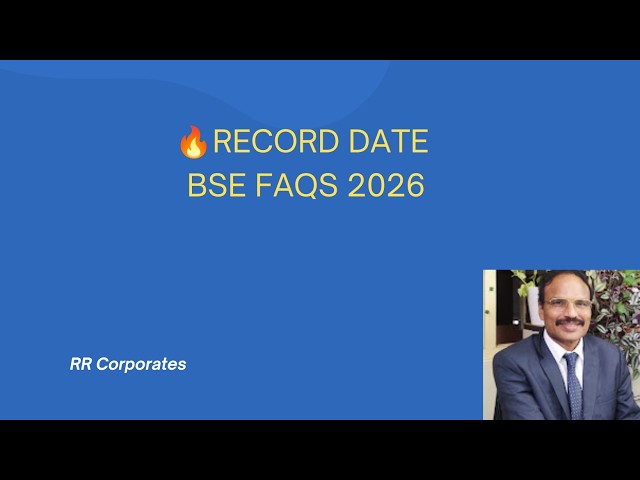 Record Date for Listed Companies