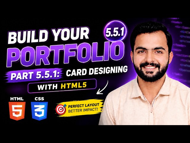 lecture 5.5.1 | Portfolio project | HTML & CSS | Coding
