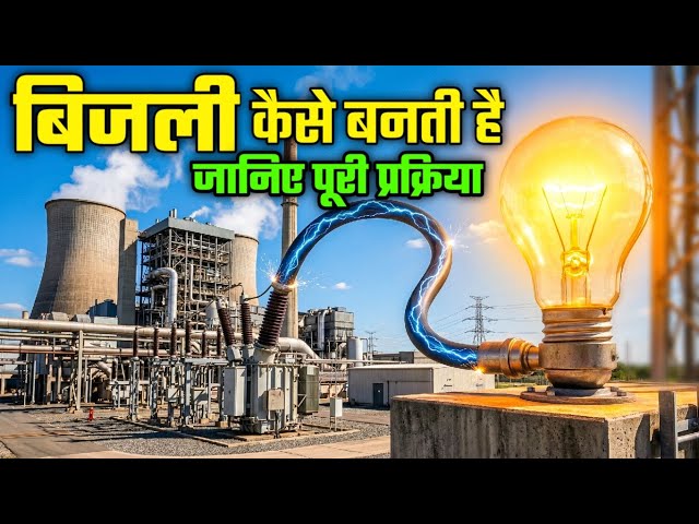 बिजली कैसे बनती है? Power Plant से घर तक आने का पूरा Process | How Electricity is Made ⚡🔥
