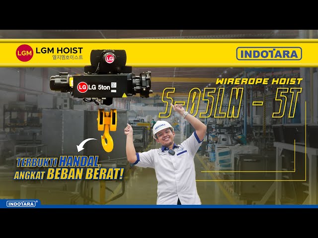REVIEW LENGKAP LGM HEAVY DUTY WIREROPE HOIST S-05LN LG 5 TON - MONORAIL