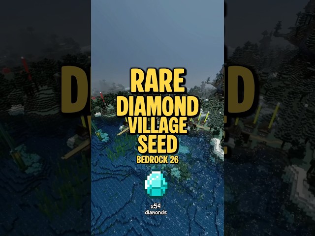💎 54 Diamonds Near Spawn Seed for Minecraft Bedrock 26 #minecraft