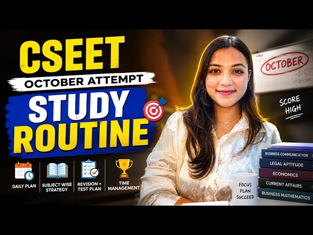 1 month CSEET final study strategy | CSEET October attempt study routine