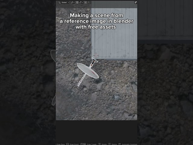 Making a scene from reference image in blender 3D