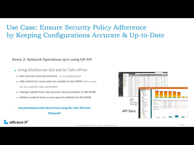 Integrating Tufin SecureTrack v21 with EfficientIP's IPAM for Automating Security Compliance