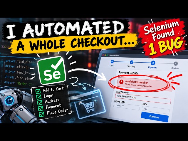 I Automated a Whole Checkout… Selenium Found 1 Bug