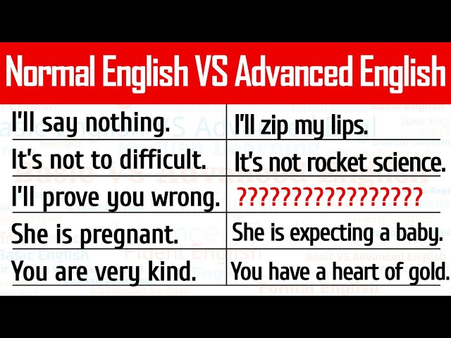 What's the BIG Difference Between Normal and Advanced English?