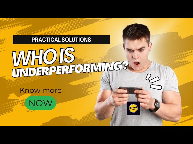 How to identify Underperforming Employees ?: A Data-Driven Approach to Workforce Optimization