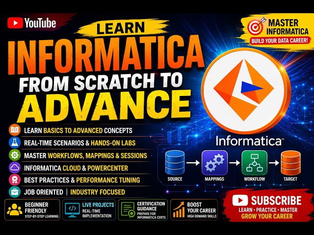 Learn Informatica in 2026 | Informatica PowerCenter Complete Tutorial for Beginners