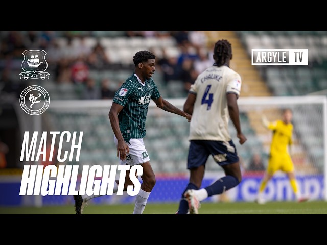 Match Highlights | Argyle v Burton Albion