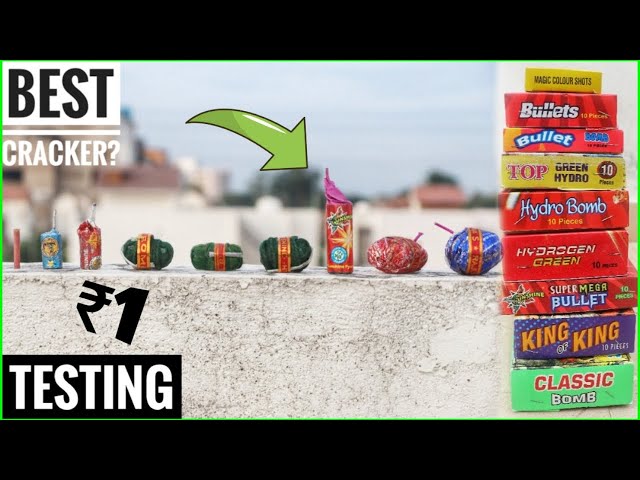 Hydro Vs Bullet Vs Sutli💪 Cracker Power Testing • Diwali Firework Stash Testing Part-3