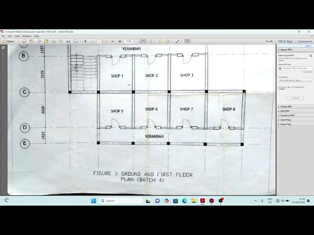 CAD UNICROSS EXAM QUESTION SOLUTION PART 2 . MODELING IN PROTA-STRUCTURE 