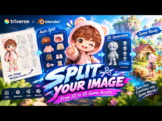 Triverse Split Is Here: Turn Game Scenes Into 3D Assets