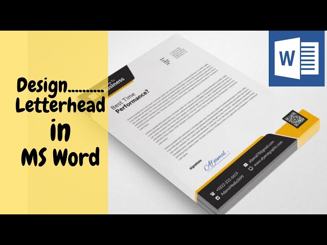 Design a Professional Letterhead Template in Microsoft Word | Step-by-Step Tutorial