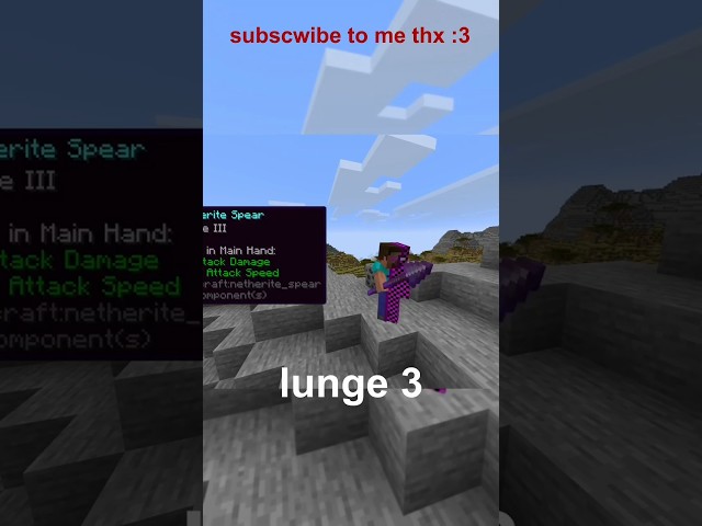 hardest minecraft challenge (spear lunge only)