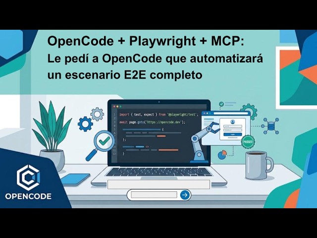 P6.Le pedí a OpenCode que automatizara un escenario E2E completo