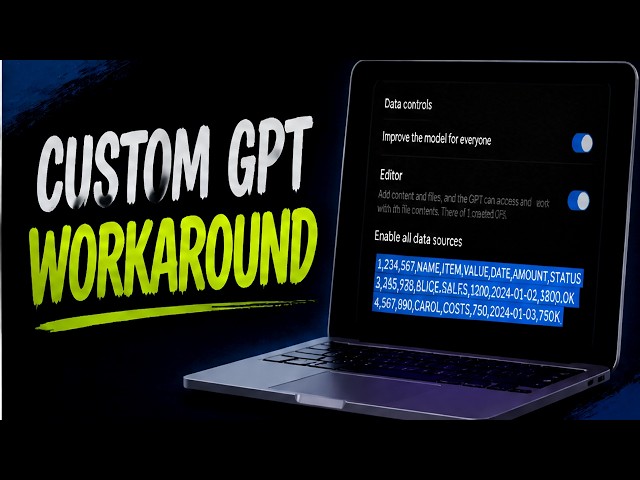 How to Create a Custom GPT for Personal Data Analysis (Quick Guide)