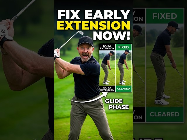 Golfers! Fix Early Extension With the Glide Phase #golftips #golf