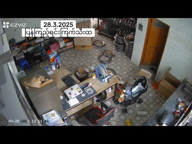 M7.9 Earthquake and M6.7 Aftershock inside a house in Mandalay, Myanmar