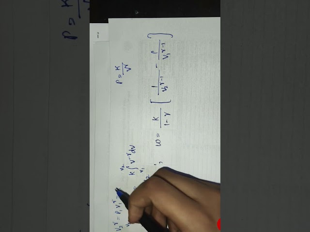 work done derivation of adiabatic process part 3