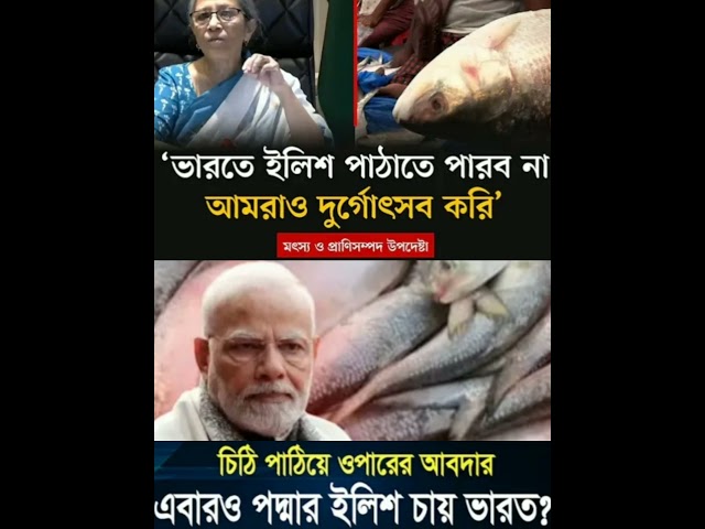 ভারতে ইলিশ পাঠাবে না বাংলাদেশ#gk #shortvideo#news