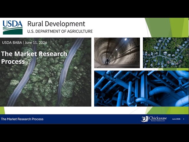 USDA Rural Development & Chickasaw Business Solutions on BABBA Partnership: Market Research Process