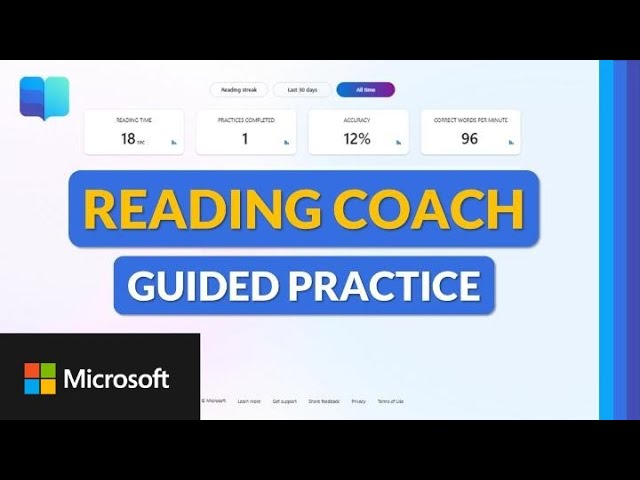 How to use Guided Practice in Microsoft Reading Coach to improve student reading fluency