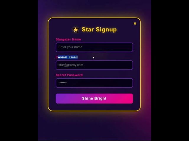 ⭐🌟Star signup style #shorts #ashorttoday #ytshortaday #newshorts