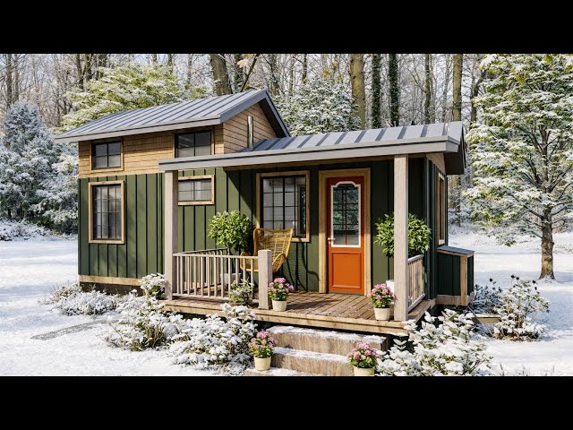 Gorgeous Beautiful Tiny House On Wheels Perfect Inside, Warm And Cozy | Exploring Tiny House