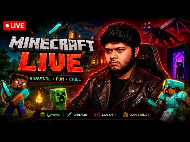 🔴Live - Join Our SMP (24/7) in Minecraft Now Java & Bedrock SMP #live #minecraft #onmance #shorts