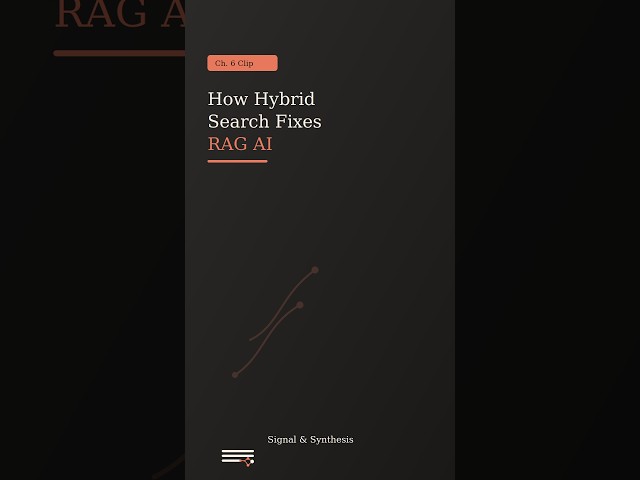 How Hybrid Search Fixes RAG AI#ai #aiengineering #machinelearning #foundationmodels #aibooks  #llm