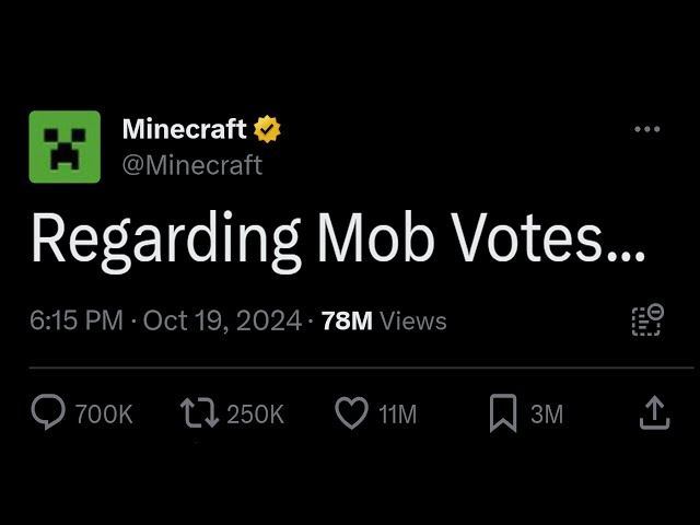 Mob Votes Are Getting Cancelled Next Year