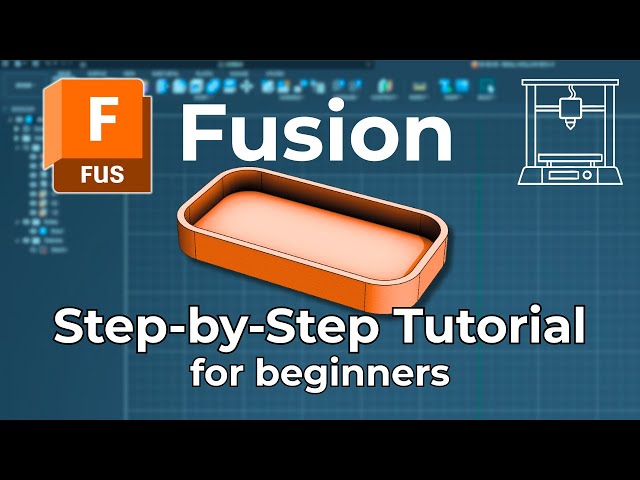 Fusion (Fusion 360)  - 2025 Complete Guide for beginners with 3D printing Export