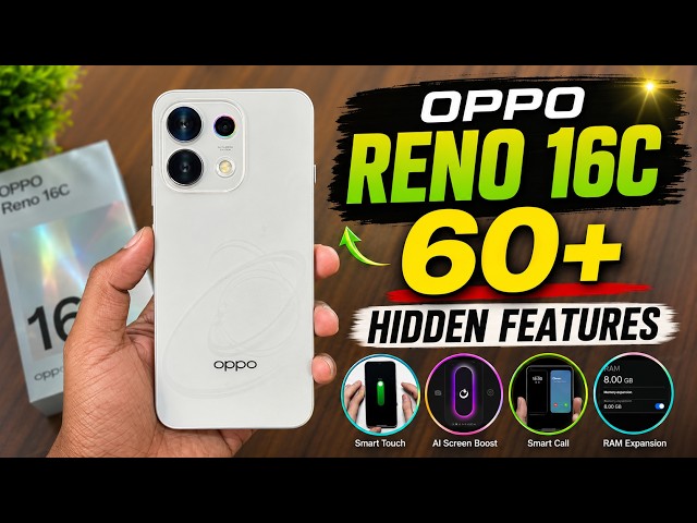 OPPO Reno 16c 5G Tips & Tricks 🔥 60+ Hidden Features You Must Know! (2026) | Hindi👈😱