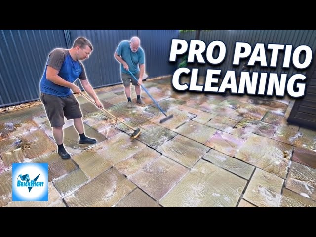 Clean & Resin grout a patio