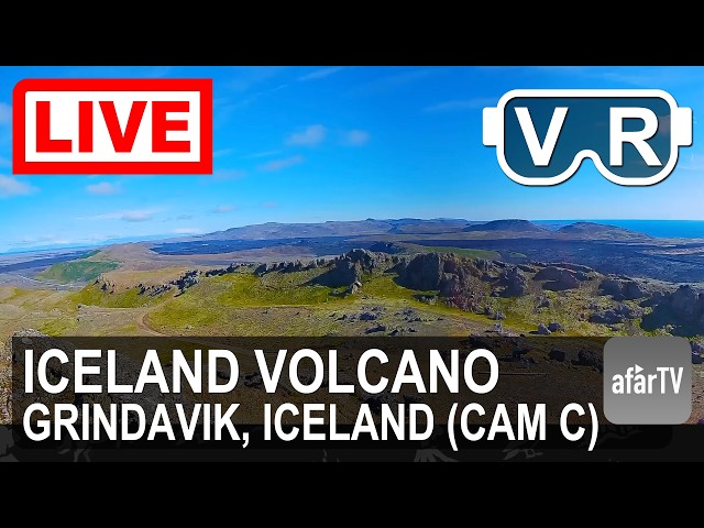 🔴 LIVE 4K VR180° Stand in Iceland’s Active Volcanic Landscape
