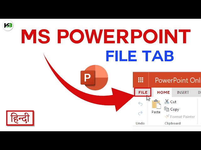 File Tab in MS PowerPoint | KB tech India