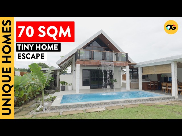 Inside a 70SQM Tiny Home With a Loft and Tropical Outdoor Space in Batangas