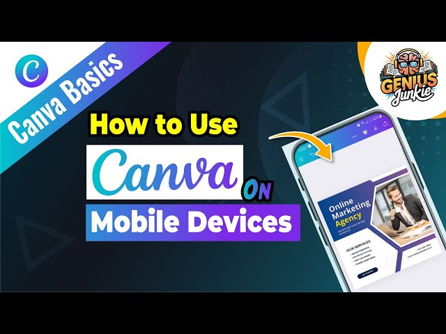 How to Use Canva on Mobile Devices | Genius Junkie Mobile Design Tutorial
