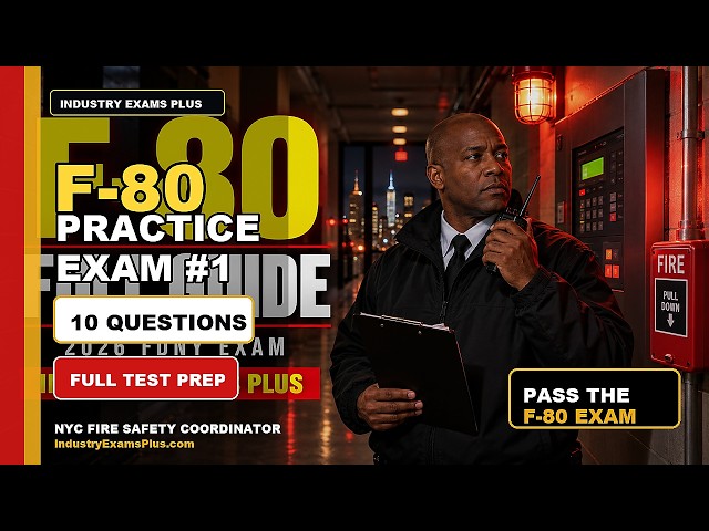 NYC F-80 Fire Safety Coordinator Practice Exam #1 | 10 Hard Questions Explained
