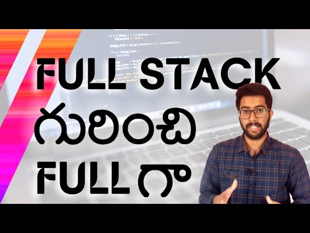 Full stack గురించి Fullగా | A-Z Roadmap for Full Stack Development | Vamsi Bhavani