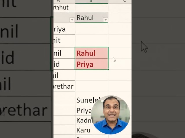 Find Duplicate Names in Excel in Seconds! 😱 #Shorts
