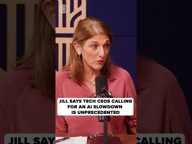 Tech CEOs want slower AI development. Jill says that’s unusual #shorts