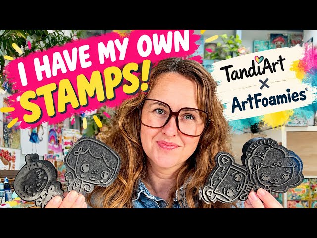 I HAVE MY OWN STAMPS! 😱🎨 | TandiArt x ArtFoamies BIG REVEAL!
