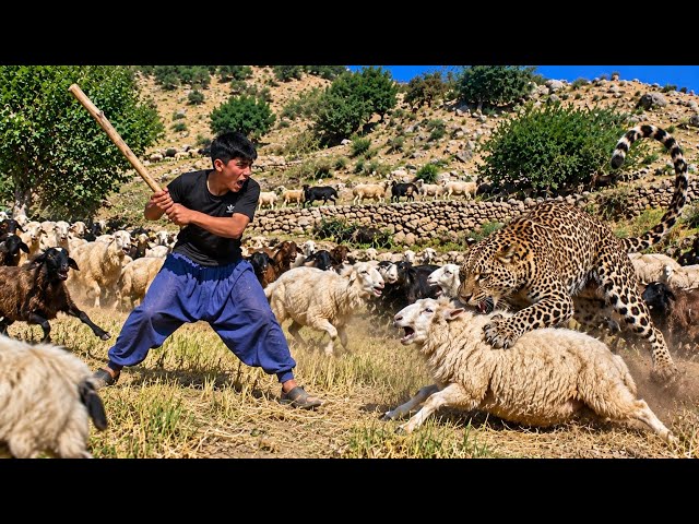 Keyvan Goes to Bring the Sheep Home | A Day of Nomadic Life 🐑🌿