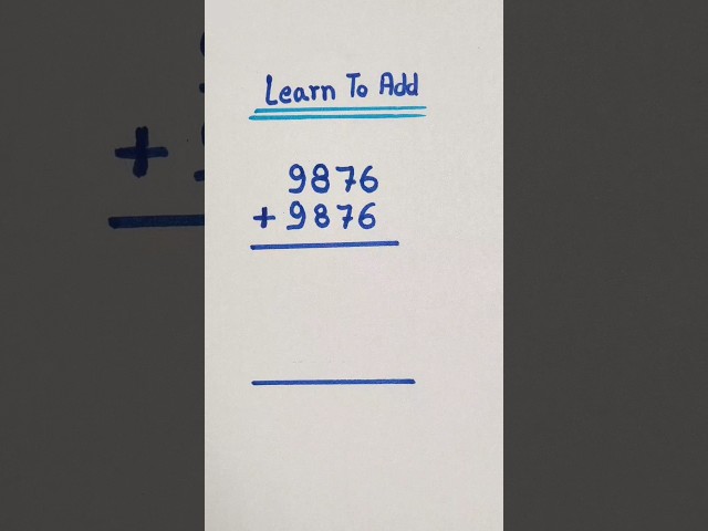 This Addition Method Makes Big Sums So Simple #add #basicmath #addition #maths