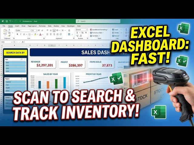 Create a Professional Excel Sales Dashboard in Minutes! (Step-by-Step)