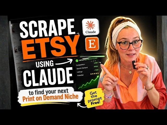 Etsy Print on Demand Tutorial: How I Used Claude AI to Find a Niche Nobody's Touched (FREE PROMPT)