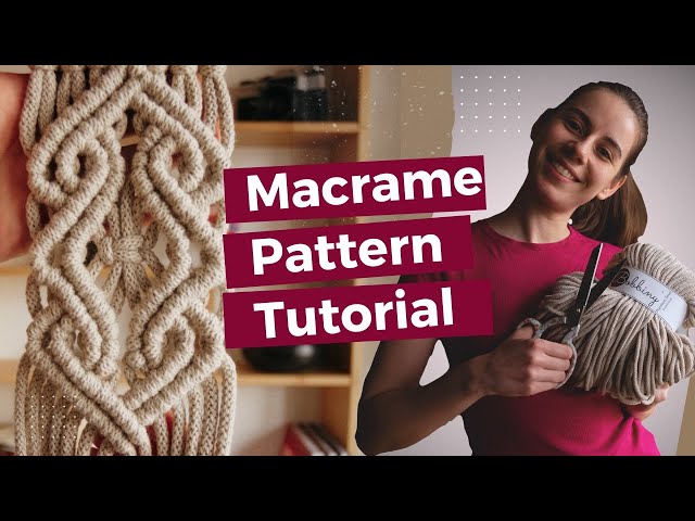 DIY Macrame Tutorial | Advanced Pattern | Double Half Hitch Knot