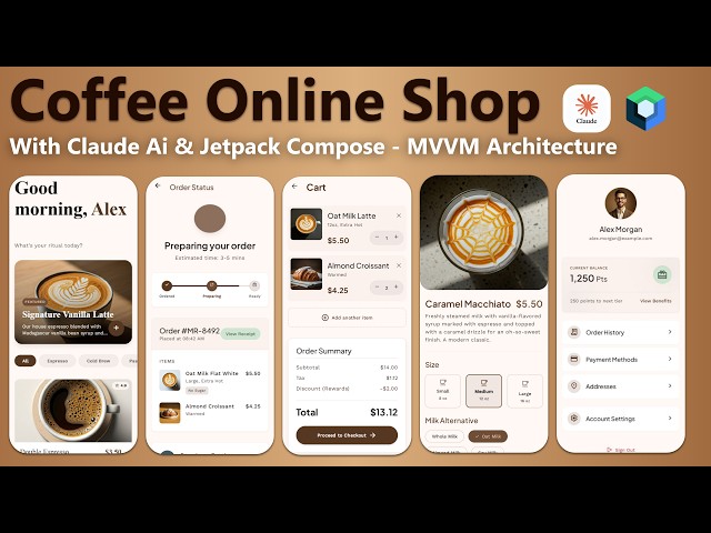 Android Studio Tutorial 2026: Build a Coffee Shop App (Jetpack Compose & MVVM)